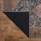 Keen Home Design 8x10 Rug - Machine Washable Area Rug with Non-Slip Backing, Ideal for Living Room, Dining Room, Bedroom - Vintage, Easy Clean, Durable, Low Pile Rug - (8' x 10')