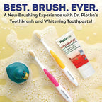 MOUTHWATCHERS Childrens Dental Care Kit: Toothbrush for Kids, 3 oz Strawberry Fluoride Free Toothpaste, Dry Erase Checkboard, Timer, Stickers, Manual Flossing Toothbrushes Gift Set, by Dr. Plotka's