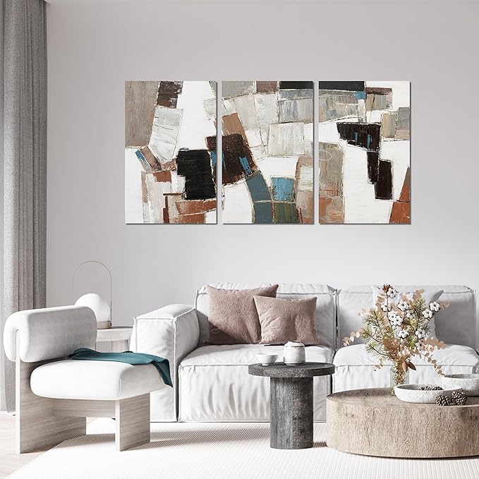 Canvas Wall Art Decor Large Wall Art Pictures for Living Room Abstract Colorful Wall Art Decor Artwork for Walls Abstract Canvas Art Wall Decor Art Work For Room Office Home Wall Decor 24" X 36" *3pcs