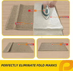 JSEI Dirt Trapper Door Mat 32"x48" Non-Slip Washable Entrance Mat, Dog Doormats, Absorbent & Fade-Resistant Floor Mats, Low Profile Welcome Mats for Entryway, Front Door, and Inside Entrance, Beige