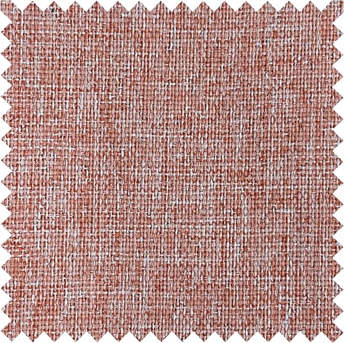 Macochico 100% Blackout Orange Linen Curtains 84 Inches Long Pinch Pleated Burlap Curtains for Bedroom Living Room Farmhouse Nursery Thermal Window Panels with Tieback 72”Wx84”L 1 Panel