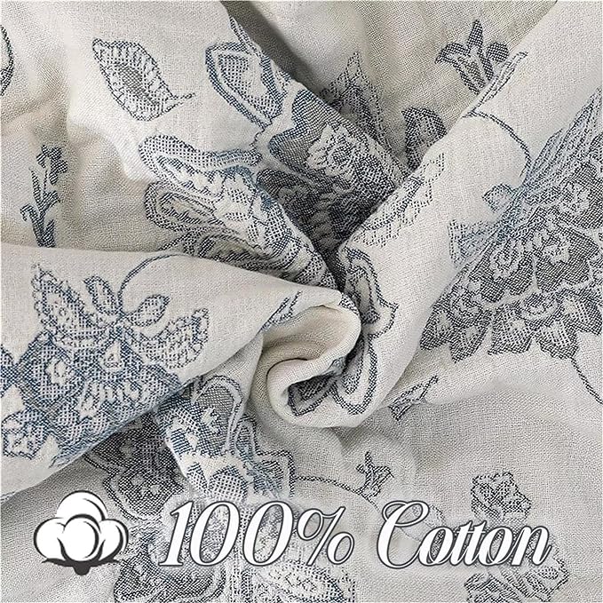 MSGKV Throw Blanket 100% Cotton Blankets Stitch Blanket,Versatile Knit Woven Super Soft Warm & Decorative Blankets for Chair Bed Sofa Couch and Bedroom Living Room,60''Wx 80''L