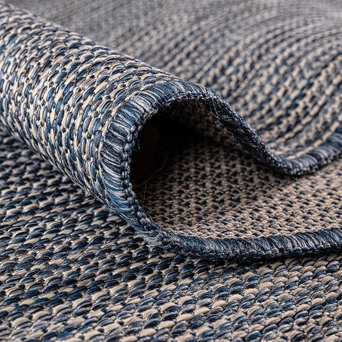 Keen Home Design Terrace Outdoor Area Rug - 8x10 Washable Indoor/Outdoor Rug for Patio, Kitchen, Balcony, Beach, Garden, Deck and Porch, Size: 7'7"x10'