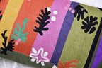 Lumbar Matisse Decorative Pillow Cover Art Nouveau Toss Pillowcase Farmhouse Chair Cushion Contemporary Pillowsham Mid-Century Couch Cushions Hand Embroidered Pillow Wool 18x18