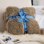 Bedsure GentleSoft Fuzzy Sherpa Faux Fur Twin Blanket, Brown Cozy Gifts for Women Men, Soft Fleece Plush Warm Minky Thick Blanket Twin Size for Bed, Couch, Brown Room Decor Dorm Essentials, 60x80