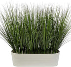 48PCS Fake Plants Artificial Wheat Grass Greenery Plastic Plants Fake Grass Artificial Plants for Outdoor Decor Artificial Grass Plant with Greenery Stems for Indoor Home Decoration 26.4"