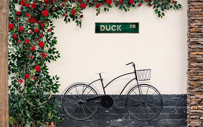 Vintage Tin Sign Retro Metal Duck DR Signs Stylish Wall Art Plaques for Home Decor Bathroom Kitchen House and Gothic Wall Decor or as a Unique Poster 16x4 in