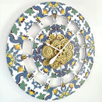 The Gears Clock Wall Clock Italy Collection with Moving Gears (Meta, 36 inch Round)