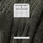 Bedsure GentleSoft Fuzzy Sherpa Faux Fur Twin Blanket Olive Green Cozy Gifts for Women Men, Soft Fleece Plush Warm Minky Thick Blanket Twin Size for Bed, Room Dorm Essentials Olive Decor Gifts, 60x80