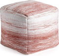 Anji Mountain 20"x20"x20" Handmade & Handcrafted Ottoman Pouf Comfortable Pouf Ottoman Foot Rest & Home Décor Accent for Living Room, Bedroom, Nursery, Kids Room, Patio