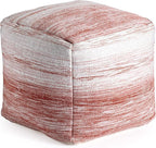 Anji Mountain 20"x20"x20" Handmade & Handcrafted Ottoman Pouf Comfortable Pouf Ottoman Foot Rest & Home Décor Accent for Living Room, Bedroom, Nursery, Kids Room, Patio