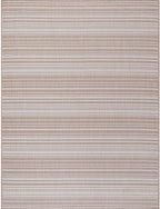 Stripe Outdoor Rug 8x10 Washable Outside Carpet for Indoor Patio Porch Waterproof Easy Cleaning Non Shedding Area Rugs Beige 8 x 10