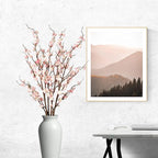 4Pcs Cherry Blossom Branches Artificial Flowers for Spring Summer Indoor Decoration,Faux Long Stem Artificial Flowers for Wedding Home Office Bedroom Party Table Centerpieces Decor (Pink)