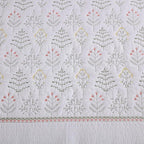 MarCielo 3-Piece 100% Cotton Oversized Bedspread Lightweight Quilt Coverlet Embroidery Farmhouse Bedding Set(TL Floral White,Oversized King (118"x106"))