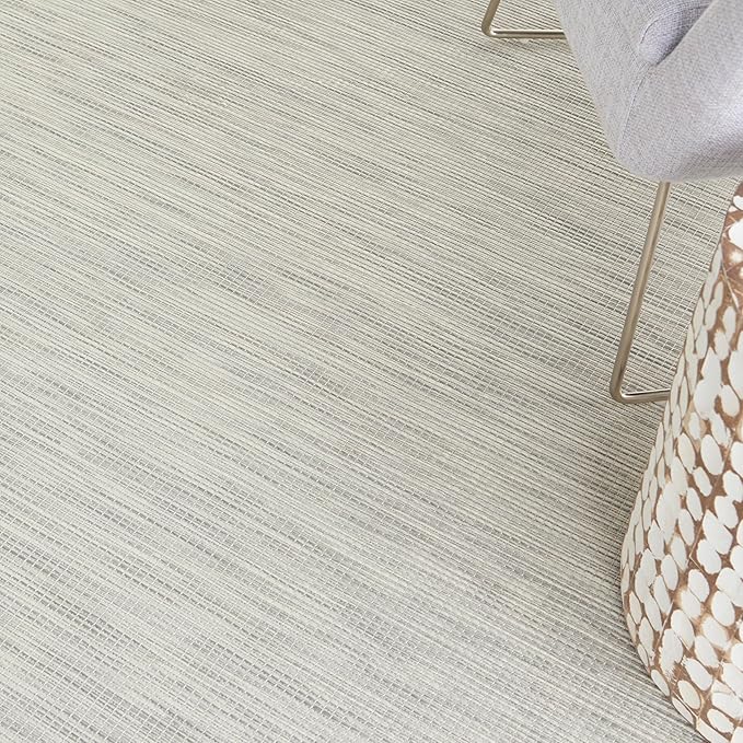 Nourison Home Positano 9' x 12' Light Grey Modern Indoor/Outdoor Rug Polypropylene