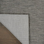 Nourison Positano Indoor-Outdoor Charcoal 9' x 12' Area Rug, Easy Cleaning, Non Shedding, Bed Room, Living Room, Dining Room, Backyard, Deck, Patio (9x12)