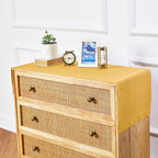 Solino Home Linen Mustard Yellow Table Runner 60 Inches - 100% Pure Linen Farmhouse Short Table Runner 14 x 60 Inch Ideal for Dresser and Coffee Tables - Fete