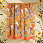 Boho Large Throw Blanket, 100% Organic Muslin Cotton Breathable Soft Bed Throw - Floral Bird Farmhouse Decor Blanket for Sofa Couch Chair Quilt and Gift. 80" x 90"- Colorful