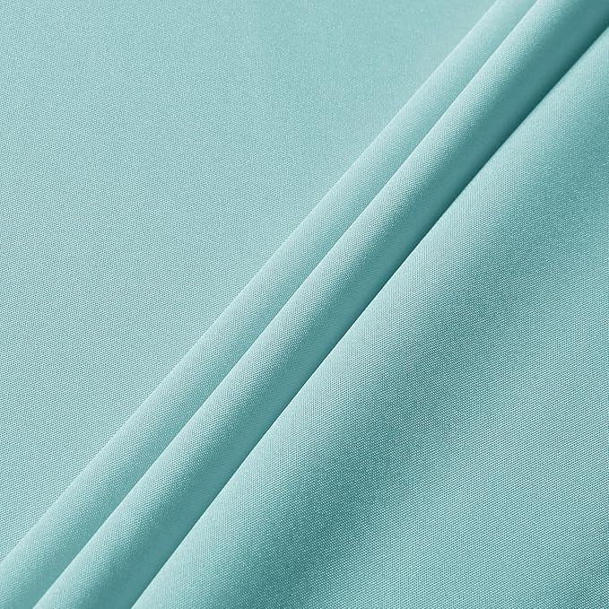 sancua Rectangle Tablecloth - 60 x 102 Inch - Stain and Wrinkle Resistant Washable Polyester Table Cloth, Decorative Fabric Table Cover for Dining Tables, Buffet Parties and Camping, Turquoise