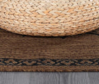 CAMILSON Outdoor Rug, Modern Area Rugs for Indoor and Outdoor Patios, Kitchen and Hallway mats, Washable Porch Deck Outside Carpet (6 x 9, Medallion Nut Brown)