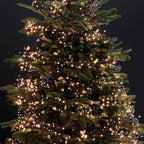 Dazzle Bright Warm White Christmas String Lights, 164ft 2000 LED Waterproof Green Wire Fairy Lights with 8 Modes, Outdoor Lights for Xmas Tree Holiday Wedding Party Christmas Decorations