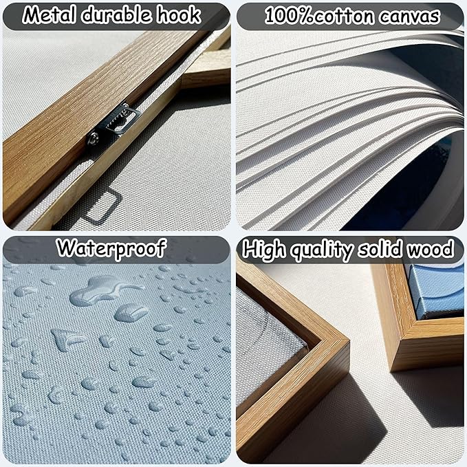 Minimalist & Modern Art for Bedroom Decor Framed Abstract & Textured Artwork for Walls Neutral & Contemporary Beige Pictures - 3D Artwork for Living Room and Boho Style 31×70IN