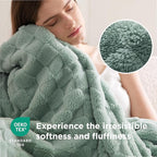 Bedsure GentleSoft King Size Blanket for Bed - Super Soft Cozy Blankets for Women Men Girls, Large Fuzzy Fleece Throw for Bedroom Decor, Sage Green,108x90 Inches