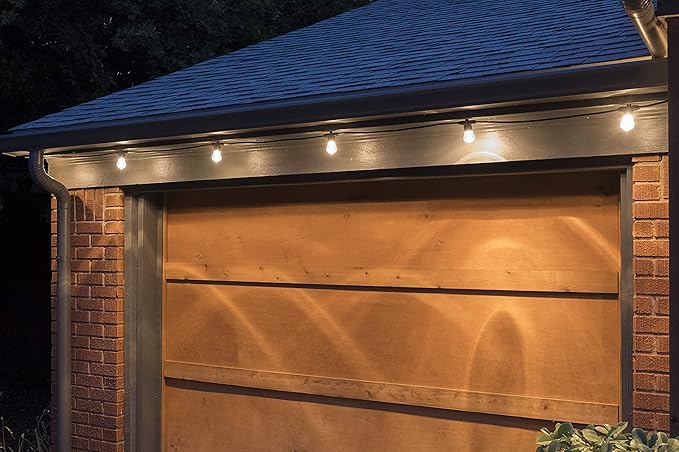 Enbrighten LED Bistro Outdoor String Lights, 48ft, 24 Shatter Resistant Lifetime Bulbs, 2200K Warm White, Weather Resistant, Indoor/Outdoor, Commercial Grade, Perfect for Backyard, Porch, Patio, 38357
