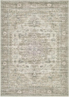 Washable Area Rugs for Living Room -8x10 Neutral Vintage Distressed Floral Farmhouse Boho Large Soft Floor Rug Indoor Non Slip Carpet for Living Room Bedroom Dining Room Office - Brown/Tan
