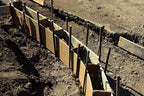 Sandbaggy Round Steel Concrete Form Stakes with Nail Holes - Rust Resistant Coating - Removable, Reusable (5, 3/4 in X 24 in)