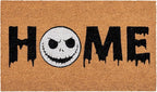 Gertmenian Nightmare Before Christmas Coir Doormat - 2x3 Welcome Mat (2-Pack), Ideal for High Traffic Areas in Front Door, Garage, Entryway - Disney Nightmare Jack Skellington, 80024