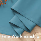 H.VERSAILTEX Ultra Soft Microfiber Thermal Insulated Antique Copper Grommet Blackout Curtains/Window Treatment Draperies 52 by 72 - Inch for Living Room/Bedroom,Set of 2 - Storm Blue