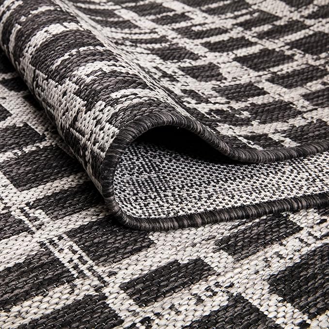 Keen Home Design Outdoor Runner Rug - 2x10 Washable Indoor/Outdoor Rug for Patio, Balcony, Kitchen, Garden, Beach, Deck and Porch. Size: 2'2" x 9'11"