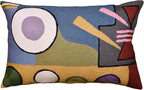Lumbar Kandinsky Abstract Pillow Cover - Soul Modern Chair Pillowcase Abstract Couch Cushion Contemporary Pillowsham Farmhouse Sofa Handmade Wool Size 14x20