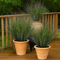 48PCS Fake Plants Artificial Wheat Grass Greenery Plastic Plants Fake Grass Artificial Plants for Outdoor Decor Artificial Grass Plant with Greenery Stems for Indoor Home Decoration 26.4"