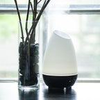 HealthSmart 500ML Essential Oil Diffuser for Large Rooms, Cool Mist Humidifier and Aromatherapy Diffuser, Adjustable Timer, Mist Mode and 7 LED Light Colors, White (Pack of 1)