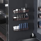 Simple Houseware Wall Mounted Spice Rack Shelves Organizer, Bronze, 3-Pack