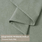 150 Inches Extra Wide Room Divider Draperies, Pinch Pleat Drapes, Absolutely Blackout Sliding Door Drapery, Total Privacy Ceiling Track Curtains, 150" W by 102" L, Fog Green (1 Panel)