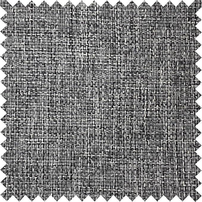 Macochico Pinch Pleated Full Blackout Curtains for Bedroom Living Room Gray Linen Curtains Thermal Insulated and Noise Reducing Window Panels with Tieback Shabby Chic Decor 84”Wx84”L 1 Panel