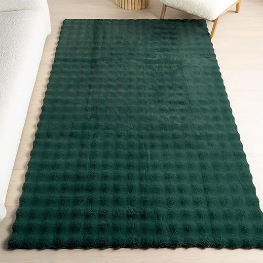 nuLOOM Jeni Checkered 2'6" x 8' Machine Washable Runner Rug for Living Room Bedroom Dining Room Entryway Hallway Kitchen, Hunter Green