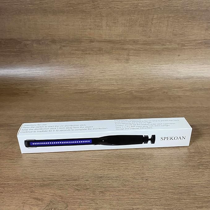 UV Light Sanitizer – Portable UV Light Wand – Rechargeable Handheld Device for Reducing Bacteria and Viruses, Lightweight and Easy to Use