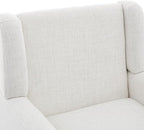 UIXE Accent Chair, Fabric Upholstered Armchair for Living Room, Comfy Arm Chair Single Sofa Bedroom Side Reading Seat - Flax Beige