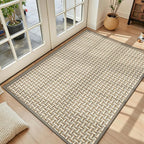 LEKEEPGO Door Mat Indoor Entrance 36"x59", Absorbent Indoor Door Mat Large, Non Slip Rubber Backing Inside Door Mats, Washable Floor Mat, Low-Profile Doormat for Front Door, Entryway, Entrance, Grey