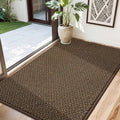 COSY HOMEER-Door-Mat 32"x48" Non Slip Absorbent Entryway Rugs Dirt Trapper Doormats Washable Entrance Mats Low Pile Welcome Floor Mat for Front Back Door and Entry Mats,Brown