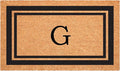 Calloway Mills 152962436G Black Border 24" x 36" Monogram Doormat, (Letter G)
