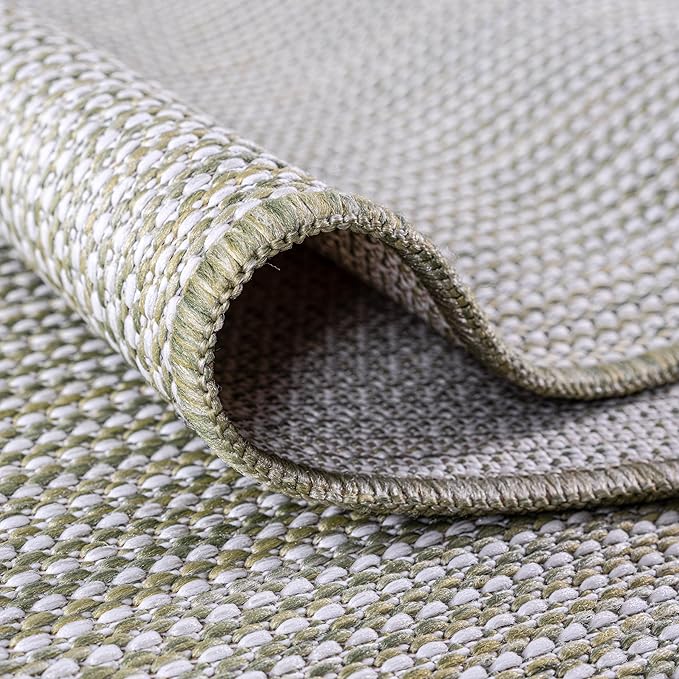 Keen Home Design Terrace Outdoor Area Rug - 10x14 Washable Indoor/Outdoor Rug for Patio, Kitchen, Balcony, Beach, Garden, Deck and Porch, Size: 10'x14'