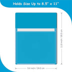 Magnetic Pocket 4 Pack – Self-Adhesive Magnetic Storage Pouch for Documents, Notes & Tools, Strong Magnet Backing for Fridge, Whiteboards, and Metal Surfaces (Assorted Colors 4Pcs)
