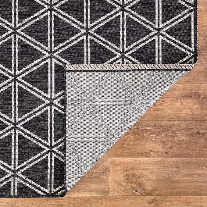 Keen Home Design Outdoor Rug - 8x10 Washable Indoor/Outdoor Rug for Patio, Balcony, Kitchen, Garden, Beach, Deck and Porch. Size: 7'9" x 10'2"