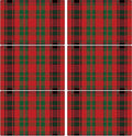 Christmas Placemats Set of 6 Red and Green Plaid Plastic Table Mats Recyclable Place Mats Washable Farmhouse Holiday Table Decoration for Indoor Outdoor Christmas Party Kitchen Dining