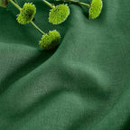 Solino Home Linen Table Runner 60 Inches - 100% Pure Linen Pine Green Table Runner 14 x 60 Inch Ideal for Dresser and Coffee Tables - Fall, Autumn, Thanksgiving - Fete